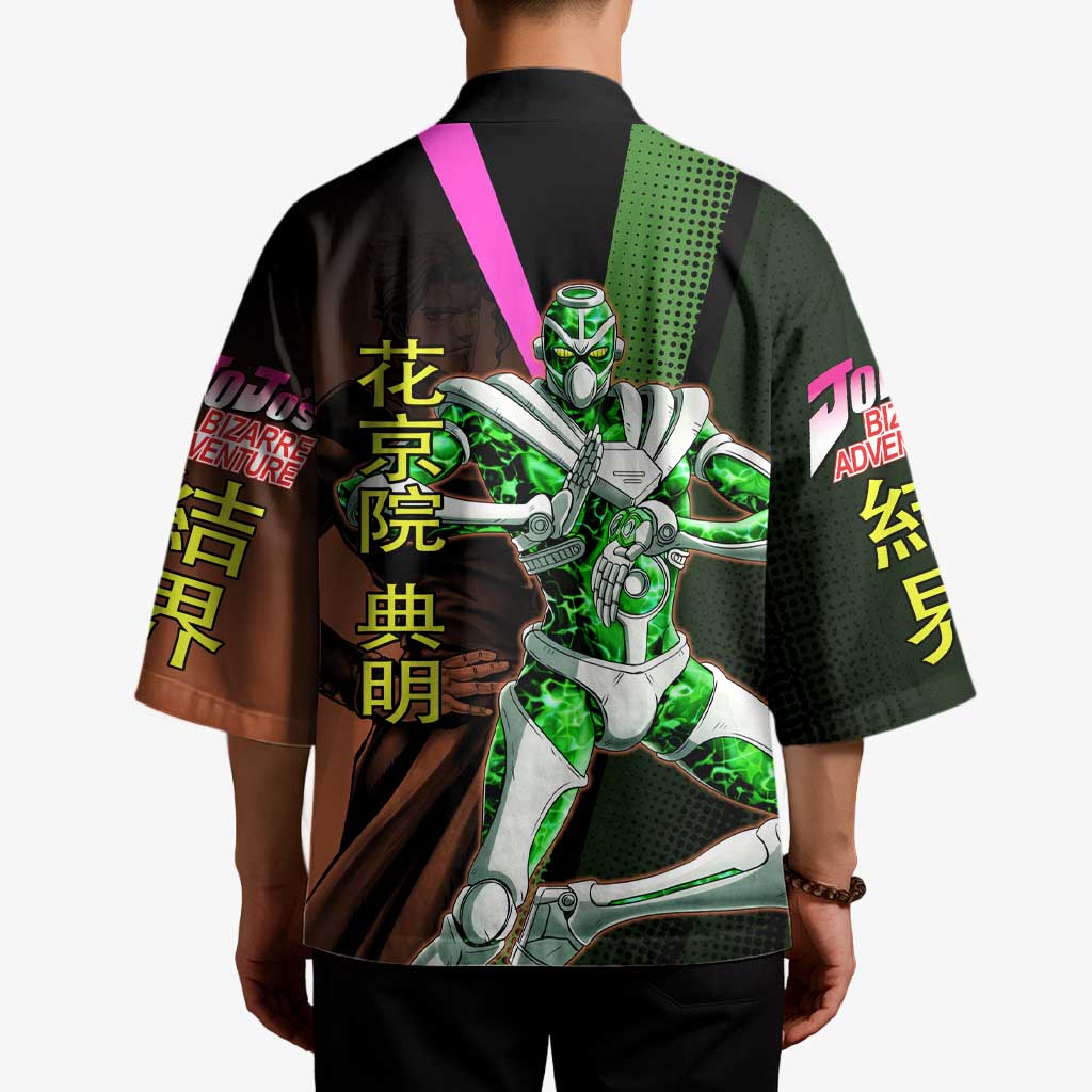 Noriaki Kakyoin JoJo’s Bizarre Adventure Kimono with Hierophant Green Stand - The Mazicc