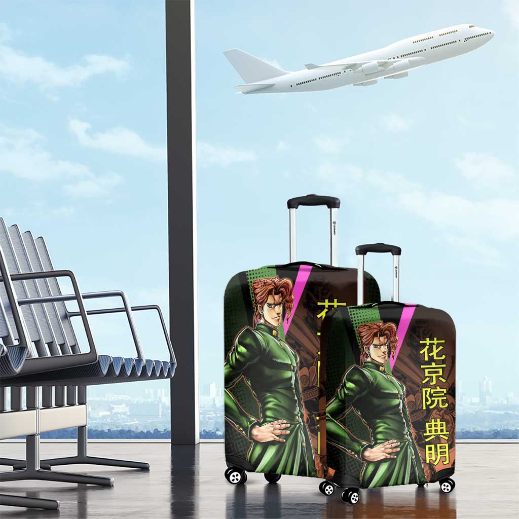 Noriaki Kakyoin JoJo’s Bizarre Adventure Luggage Cover with Hierophant Green Stand - The Mazicc