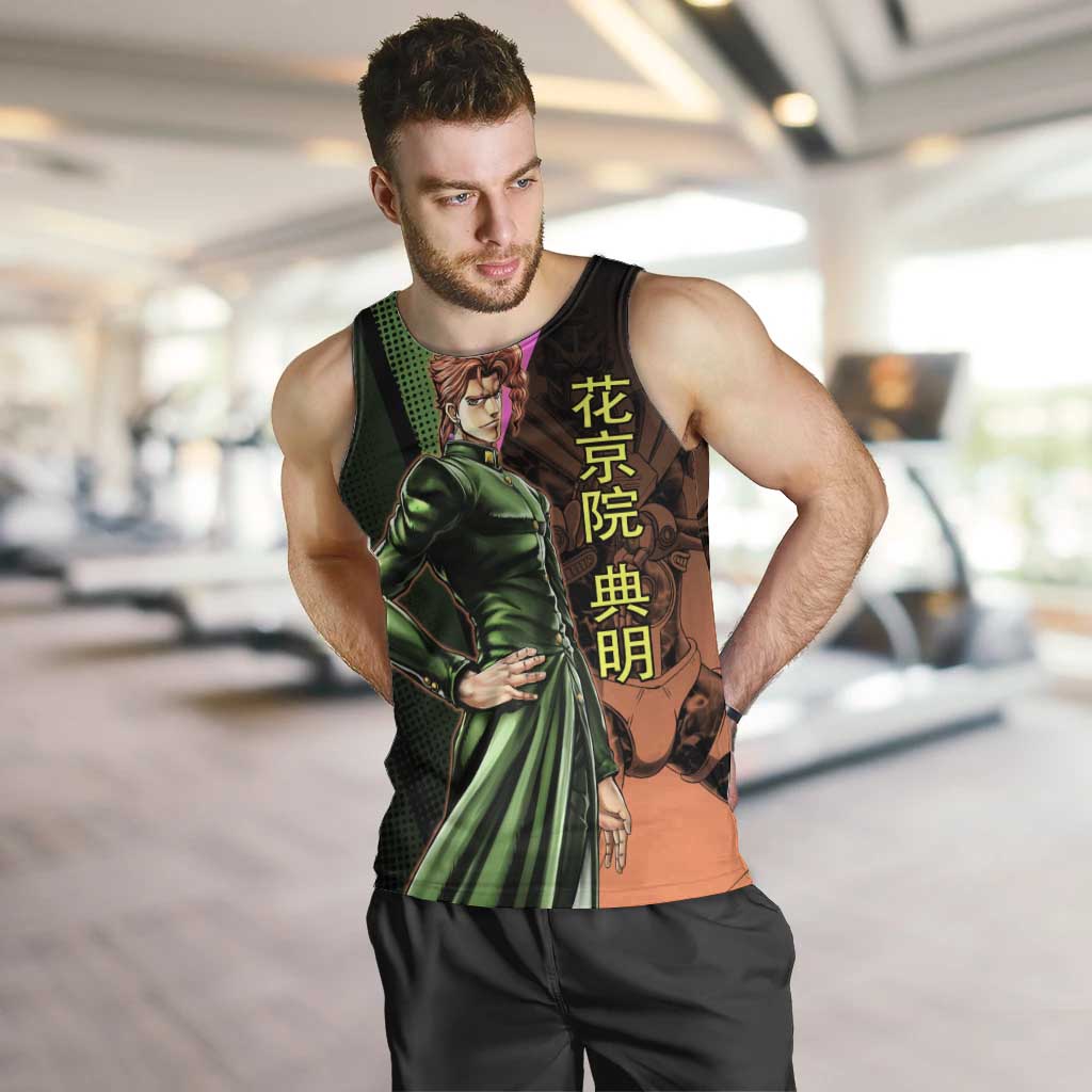 Noriaki Kakyoin JoJo’s Bizarre Adventure Men Tank Top with Hierophant Green Stand - The Mazicc