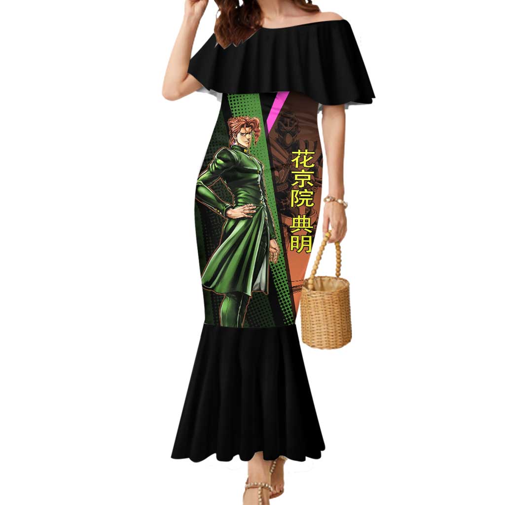 Noriaki Kakyoin JoJo’s Bizarre Adventure Mermaid Dress with Hierophant Green Stand - The Mazicc