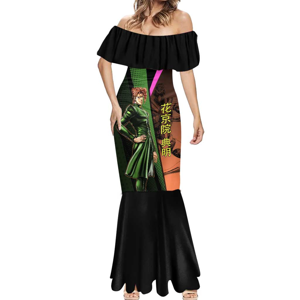 Noriaki Kakyoin JoJo’s Bizarre Adventure Mermaid Dress with Hierophant Green Stand - The Mazicc