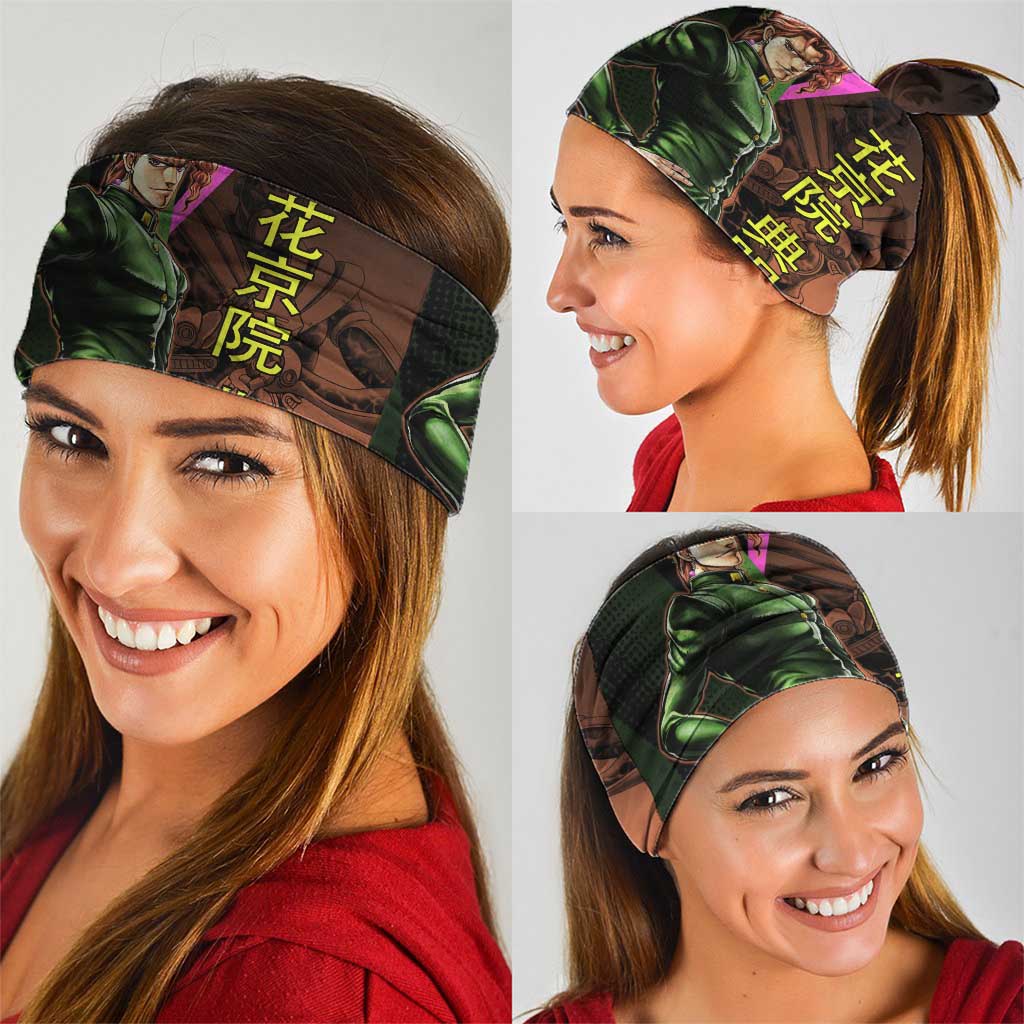 Noriaki Kakyoin JoJo’s Bizarre Adventure Neck Gaiter with Hierophant Green Stand - The Mazicc