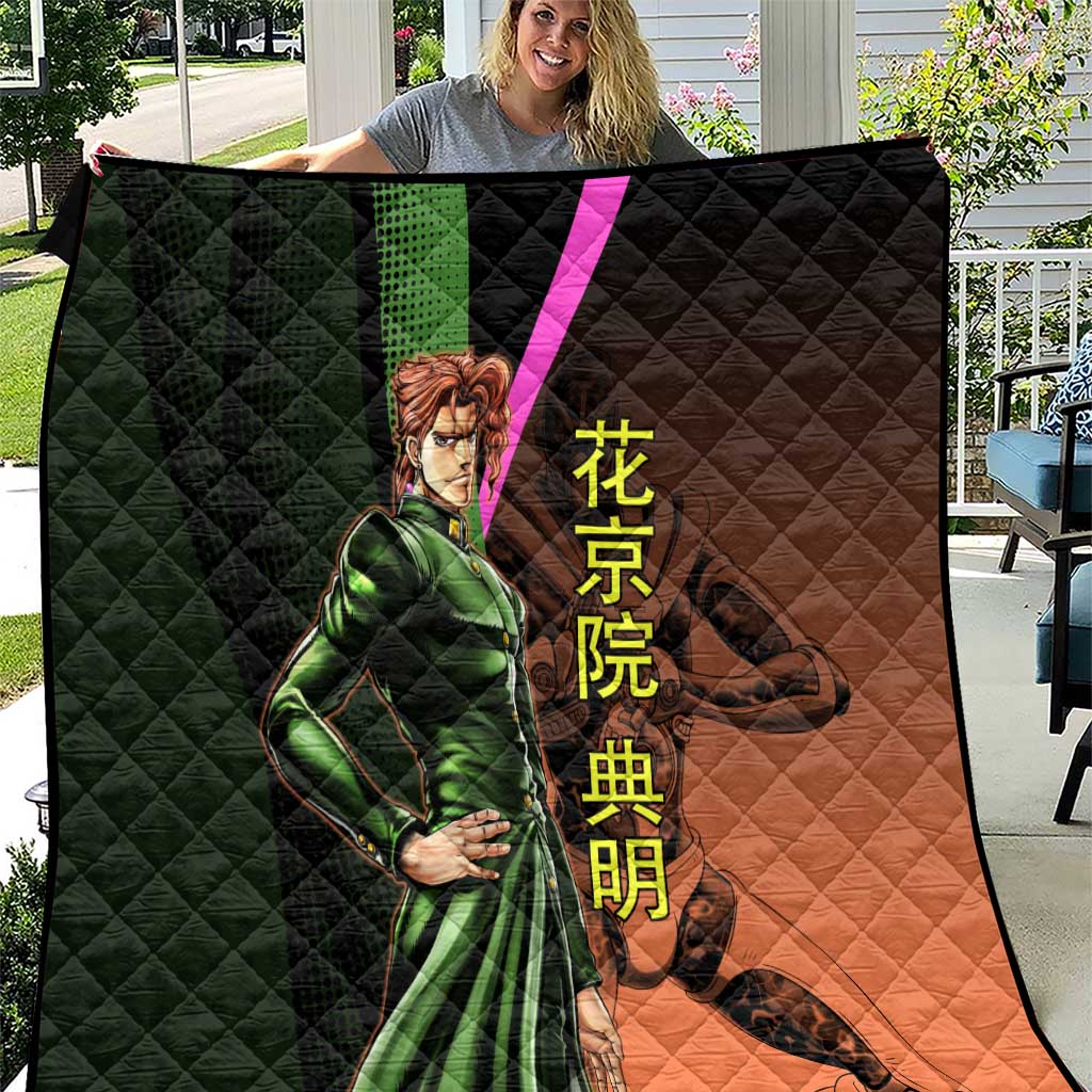 Noriaki Kakyoin JoJo’s Bizarre Adventure Quilt with Hierophant Green Stand - The Mazicc