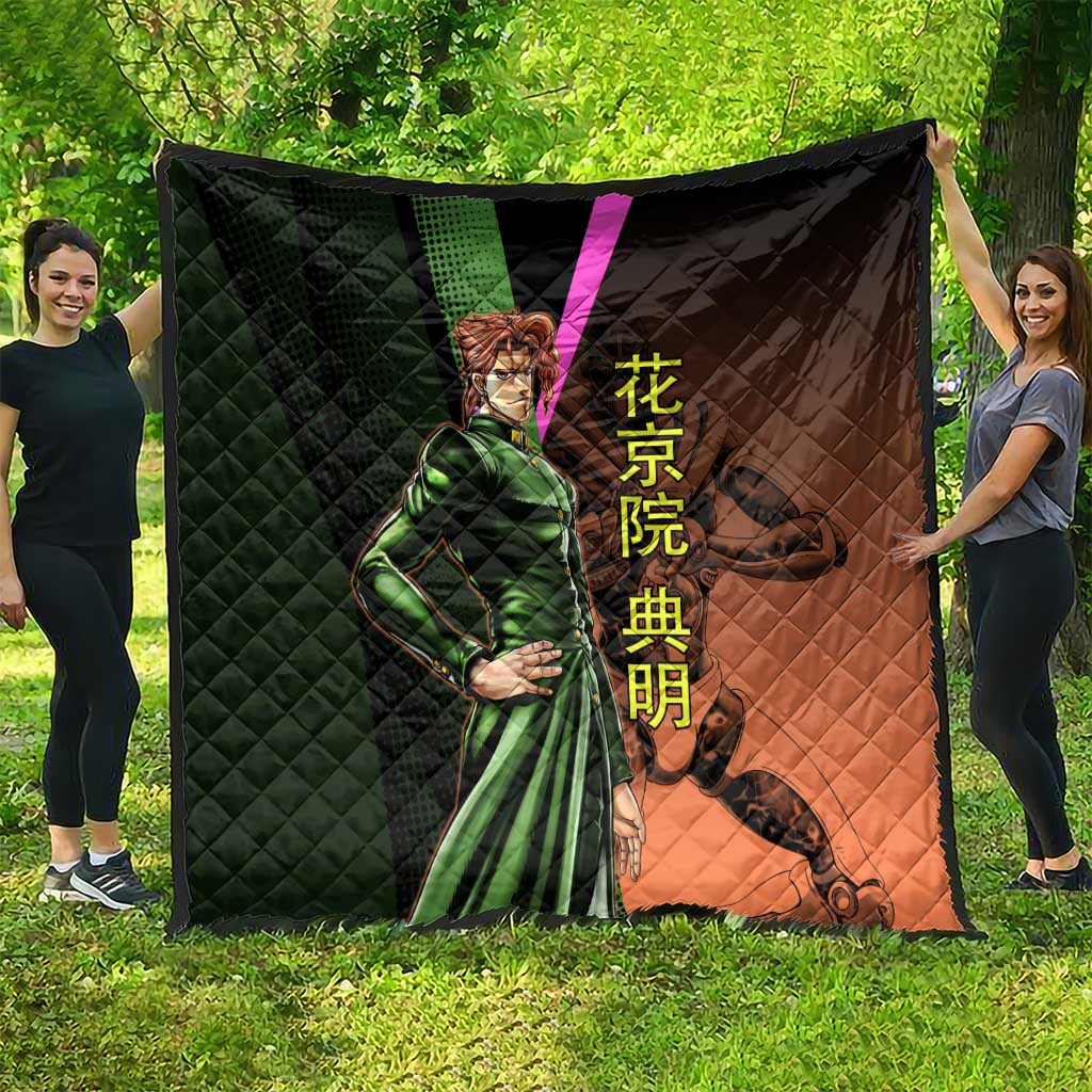 Noriaki Kakyoin JoJo’s Bizarre Adventure Quilt with Hierophant Green Stand - The Mazicc