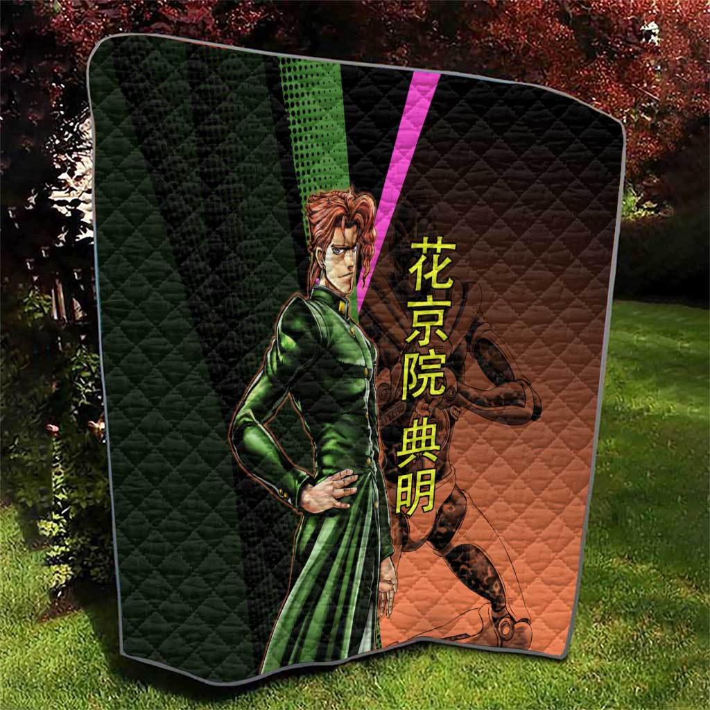 Noriaki Kakyoin JoJo’s Bizarre Adventure Quilt with Hierophant Green Stand - The Mazicc
