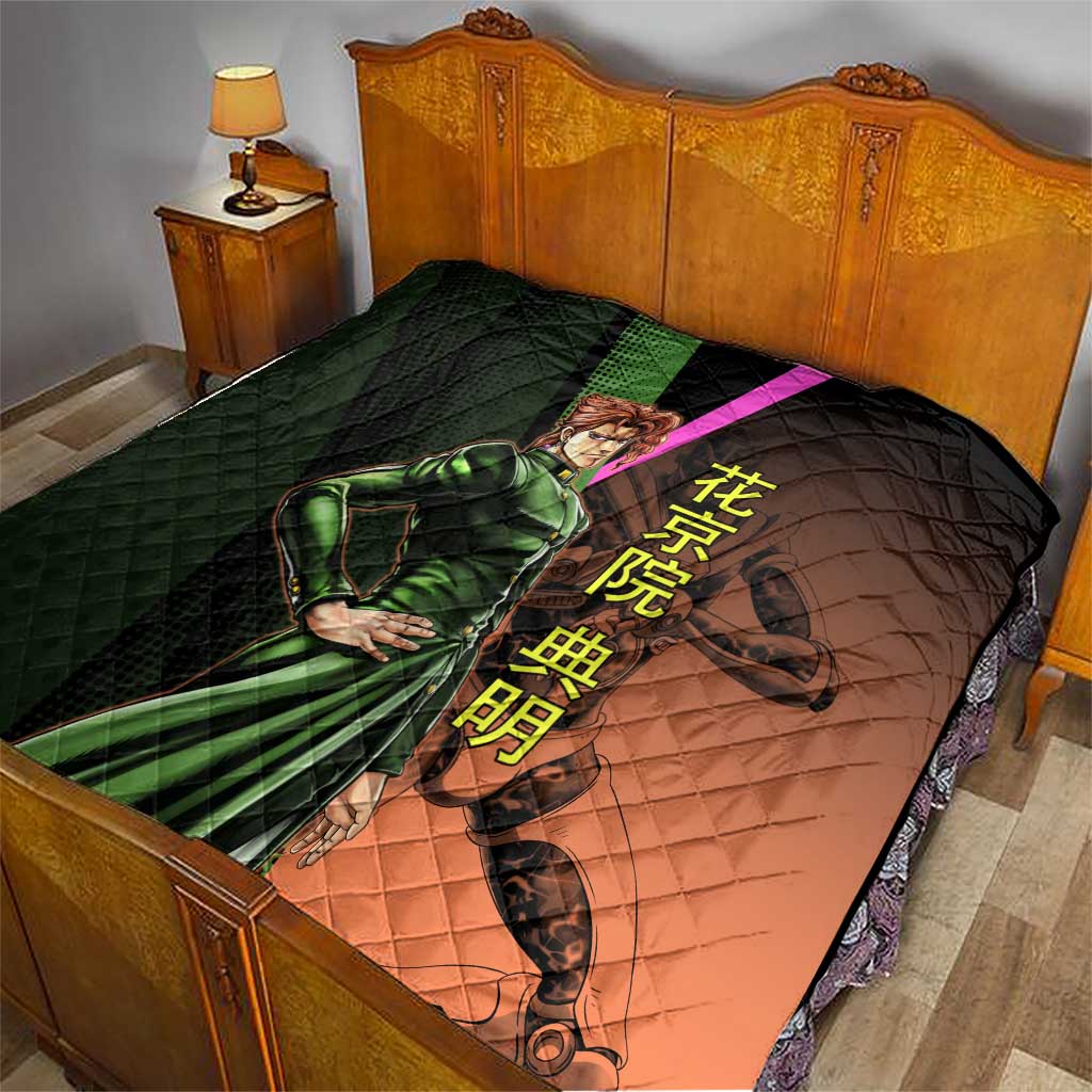 Noriaki Kakyoin JoJo’s Bizarre Adventure Quilt with Hierophant Green Stand - The Mazicc