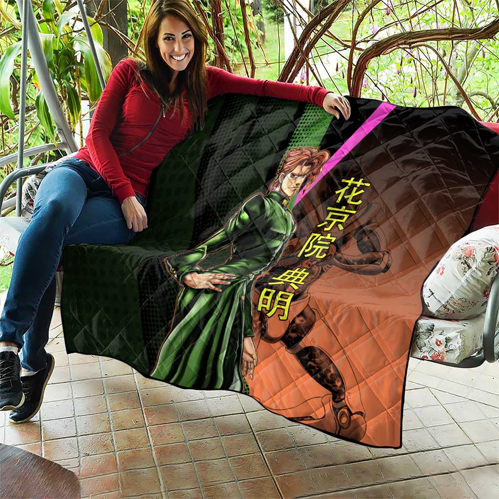 Noriaki Kakyoin JoJo’s Bizarre Adventure Quilt with Hierophant Green Stand - The Mazicc