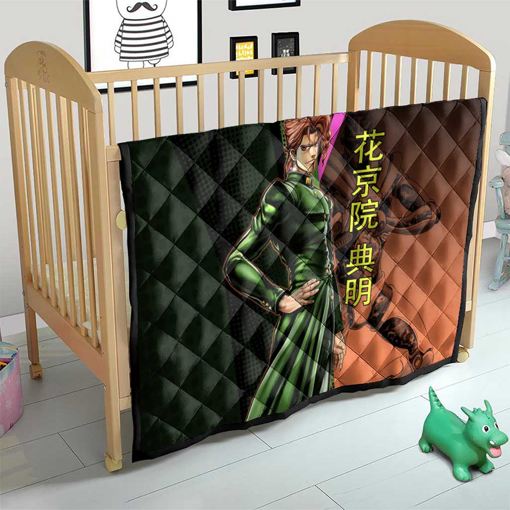 Noriaki Kakyoin JoJo’s Bizarre Adventure Quilt with Hierophant Green Stand - The Mazicc