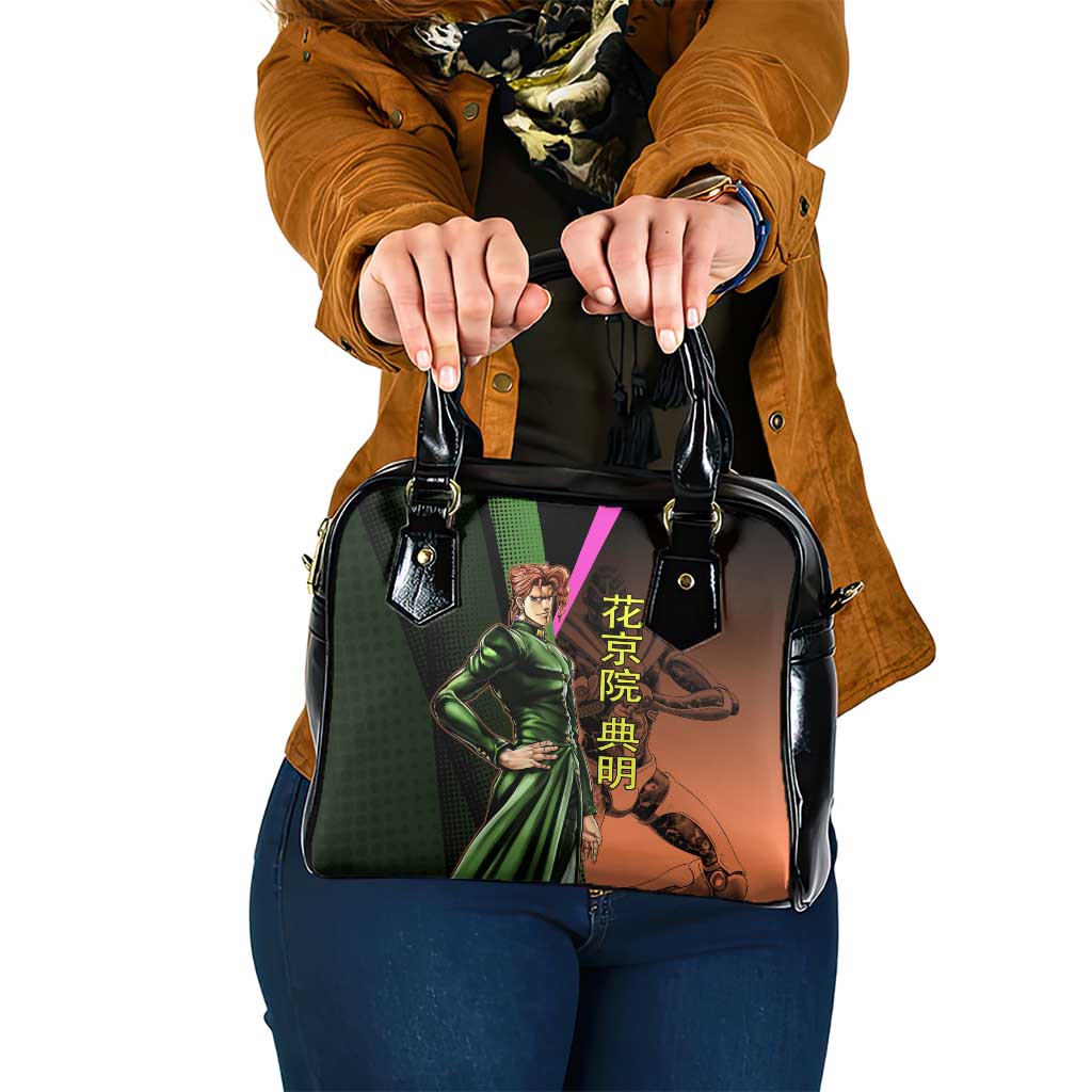 Noriaki Kakyoin JoJo’s Bizarre Adventure Shoulder Handbag with Hierophant Green Stand - The Mazicc