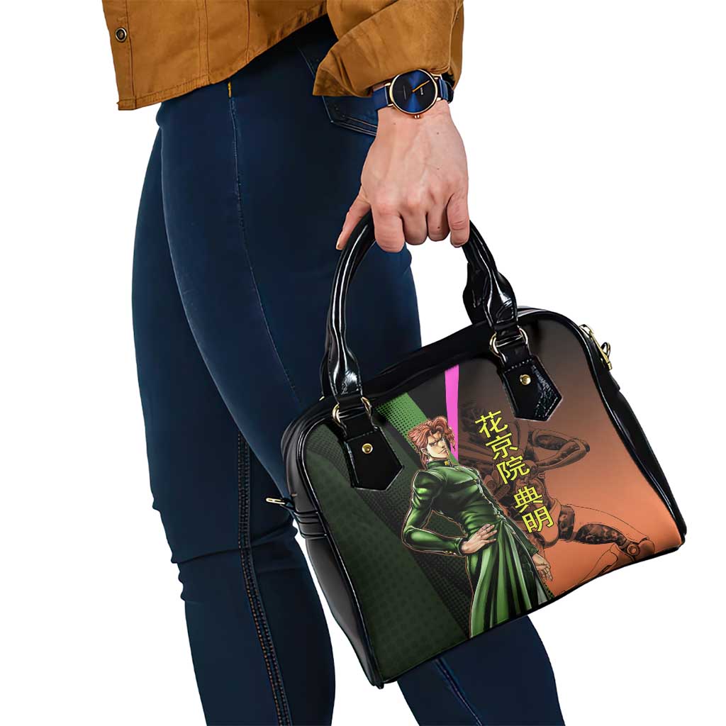 Noriaki Kakyoin JoJo’s Bizarre Adventure Shoulder Handbag with Hierophant Green Stand - The Mazicc