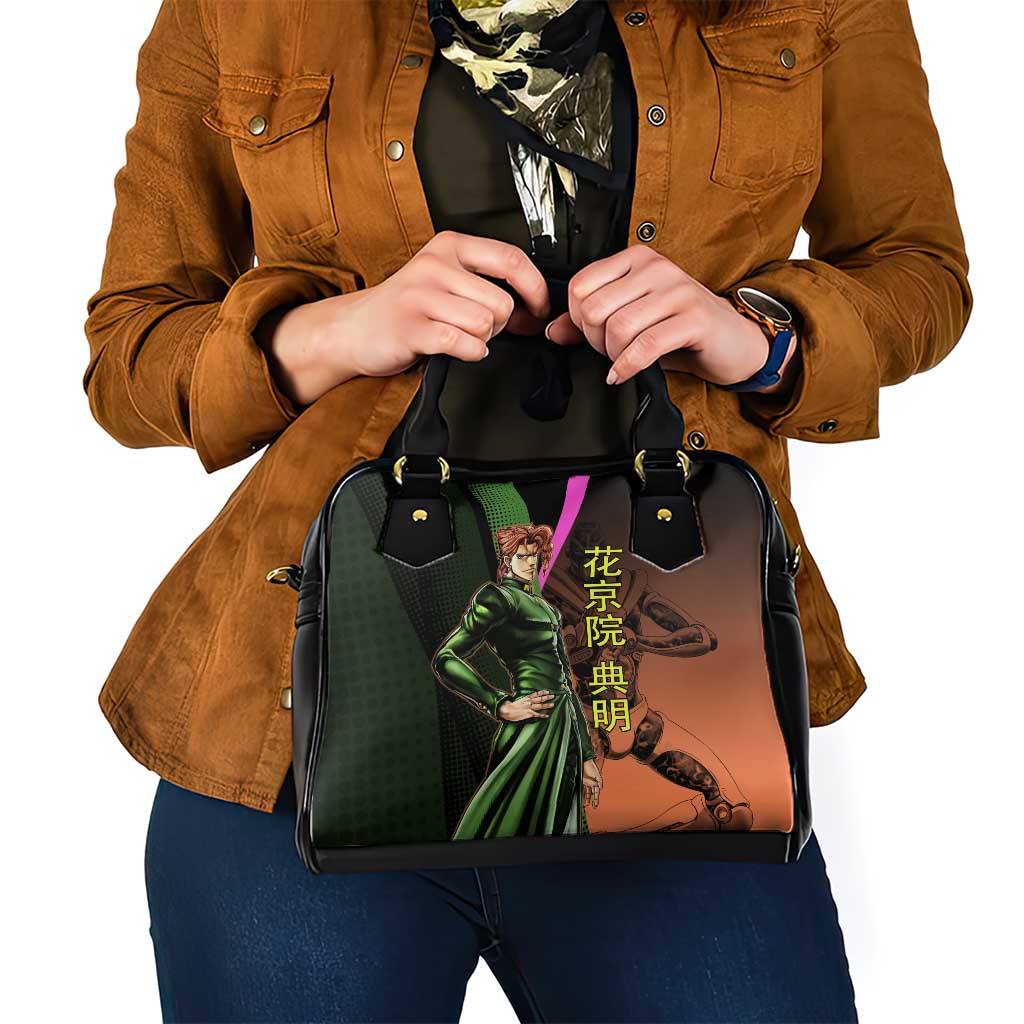 Noriaki Kakyoin JoJo’s Bizarre Adventure Shoulder Handbag with Hierophant Green Stand - The Mazicc