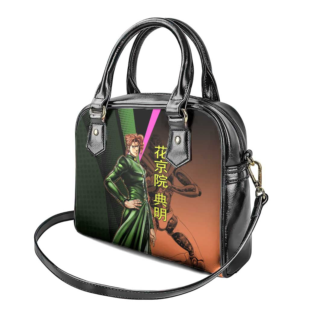 Noriaki Kakyoin JoJo’s Bizarre Adventure Shoulder Handbag with Hierophant Green Stand - The Mazicc