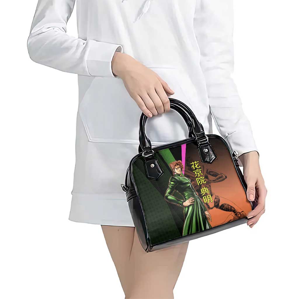 Noriaki Kakyoin JoJo’s Bizarre Adventure Shoulder Handbag with Hierophant Green Stand - The Mazicc