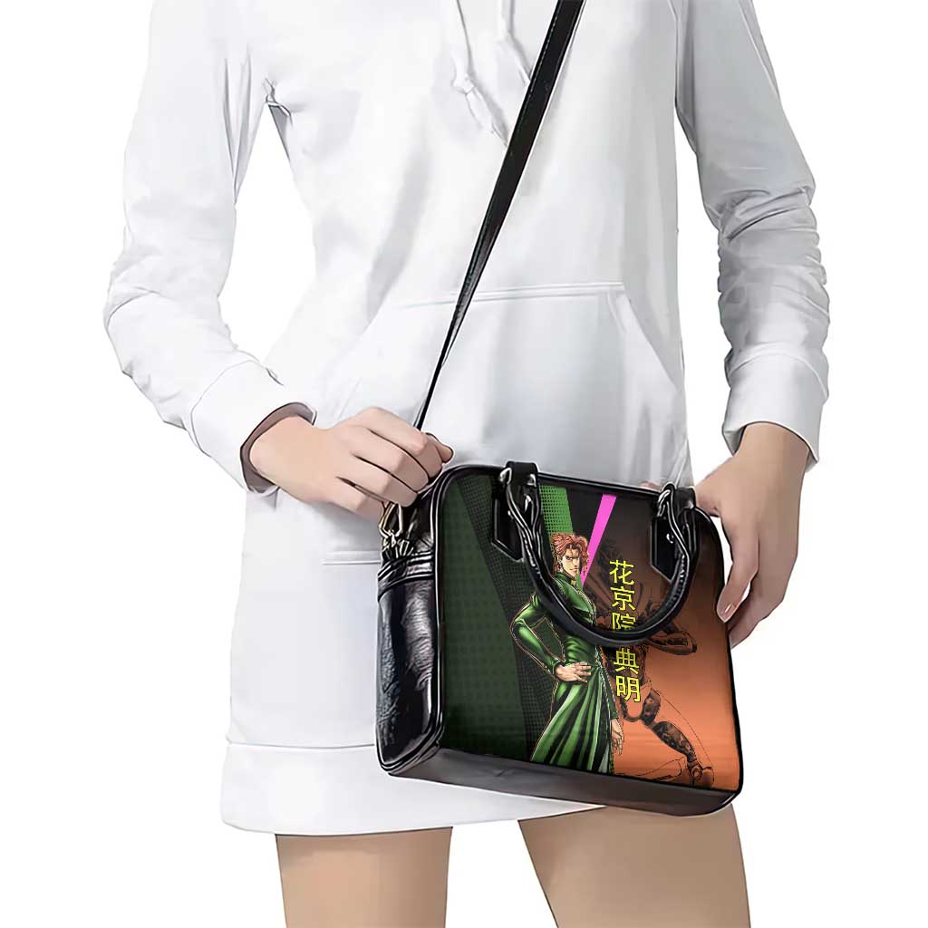Noriaki Kakyoin JoJo’s Bizarre Adventure Shoulder Handbag with Hierophant Green Stand - The Mazicc