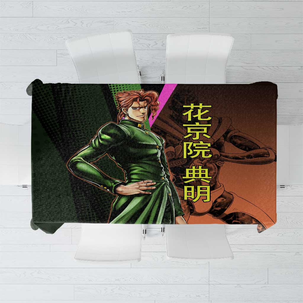 Noriaki Kakyoin JoJo’s Bizarre Adventure Tablecloth with Hierophant Green Stand - The Mazicc