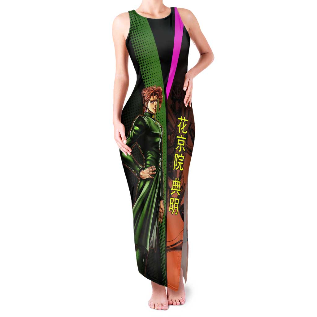 Noriaki Kakyoin JoJo’s Bizarre Adventure Tank Maxi Dress with Hierophant Green Stand - The Mazicc