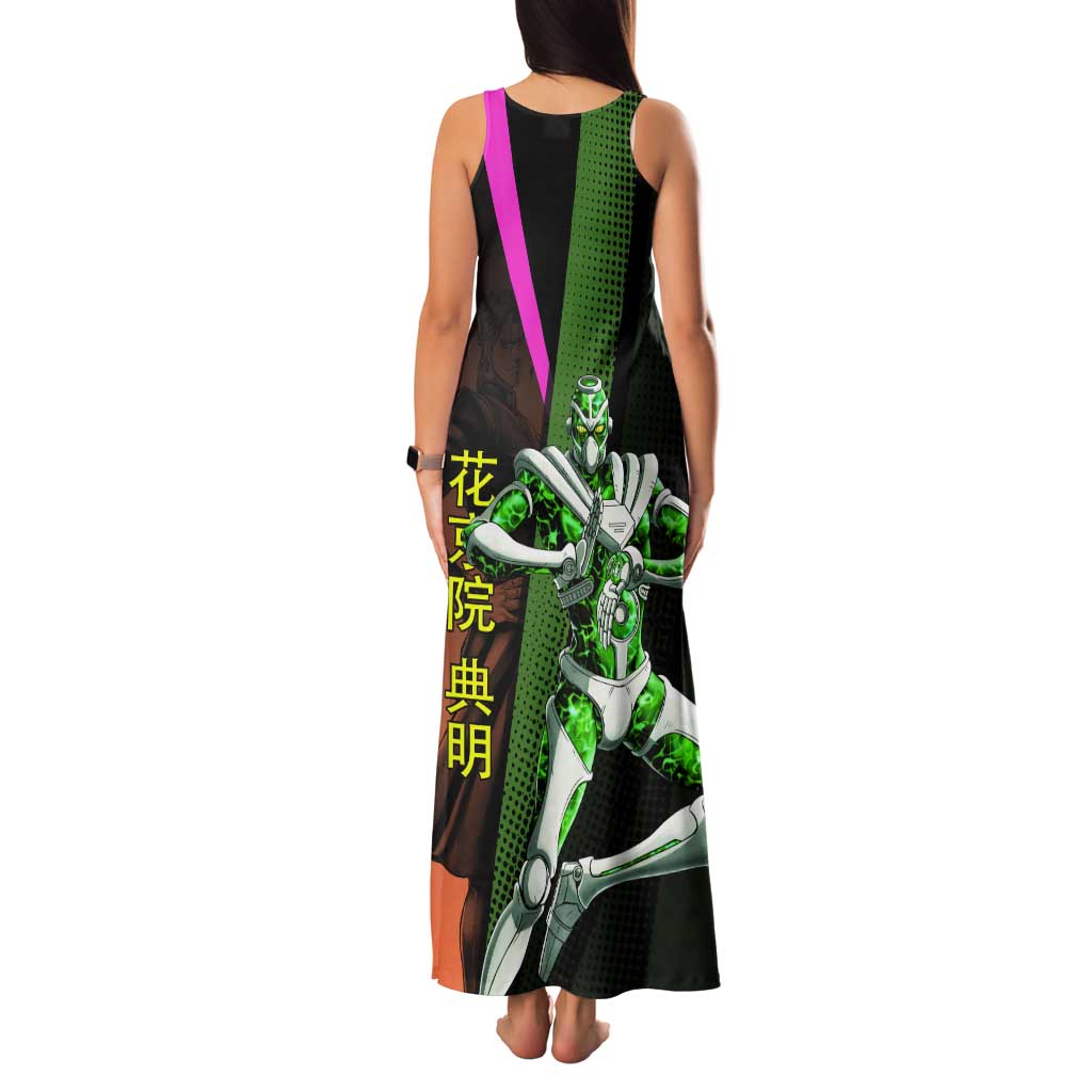 Noriaki Kakyoin JoJo’s Bizarre Adventure Tank Maxi Dress with Hierophant Green Stand - The Mazicc