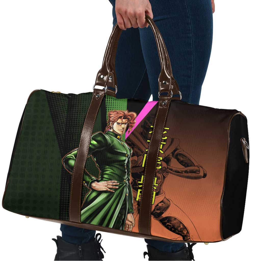 Noriaki Kakyoin JoJo’s Bizarre Adventure Travel Bag with Hierophant Green Stand - The Mazicc