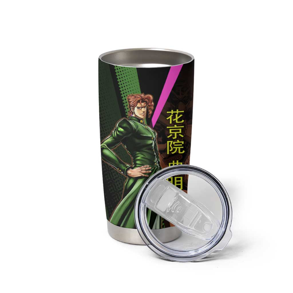 Noriaki Kakyoin JoJo’s Bizarre Adventure Tumbler Cup with Hierophant Green Stand - The Mazicc