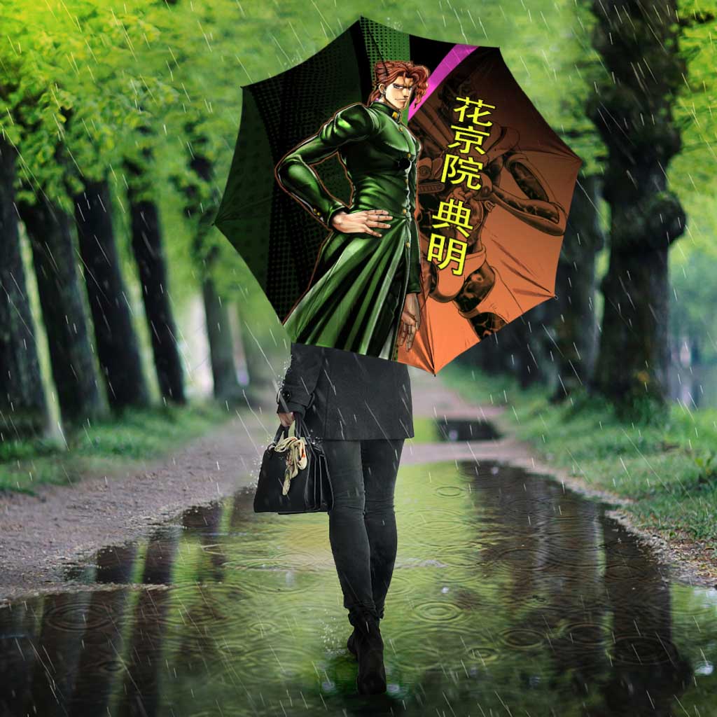 Noriaki Kakyoin JoJo’s Bizarre Adventure Umbrella with Hierophant Green Stand - The Mazicc