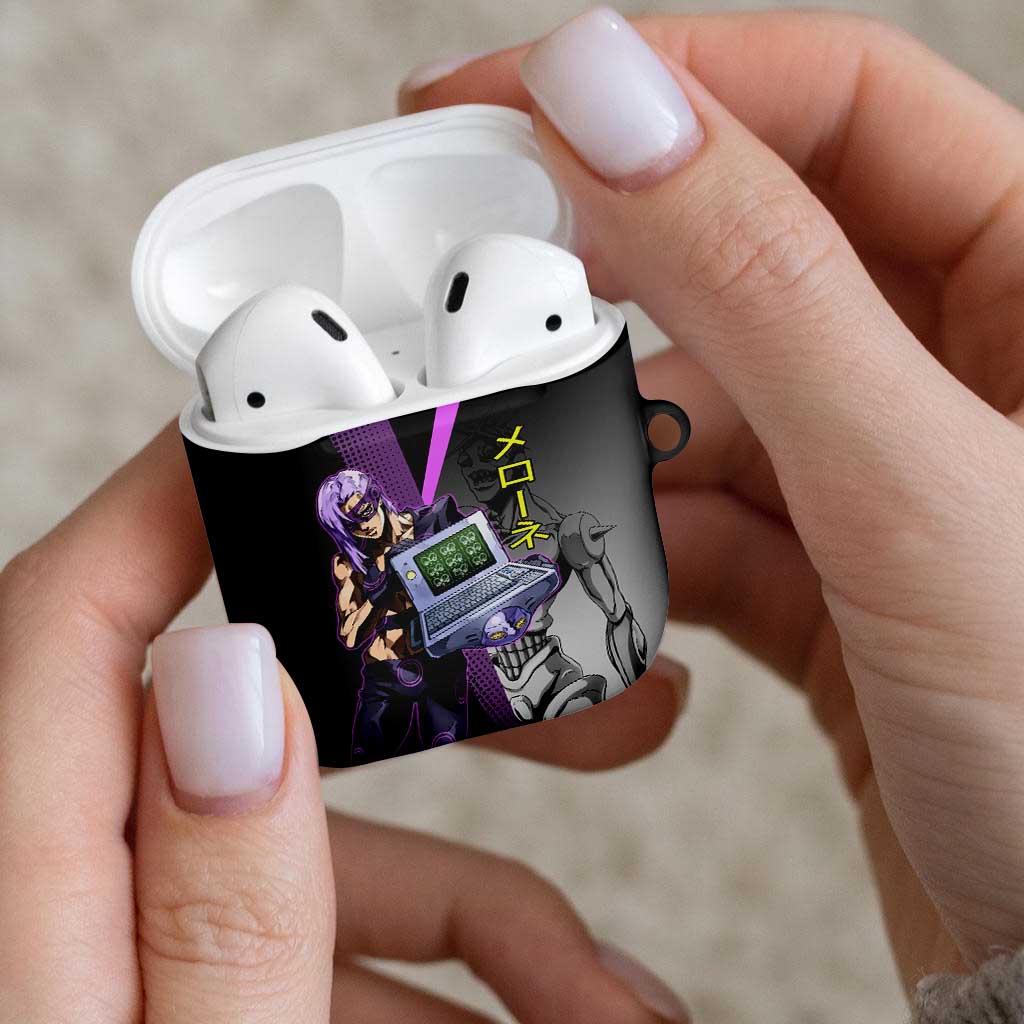 Melone JoJo’s Bizarre Adventure AirPods Case with Laptop-Featured Stand Display - The Mazicc