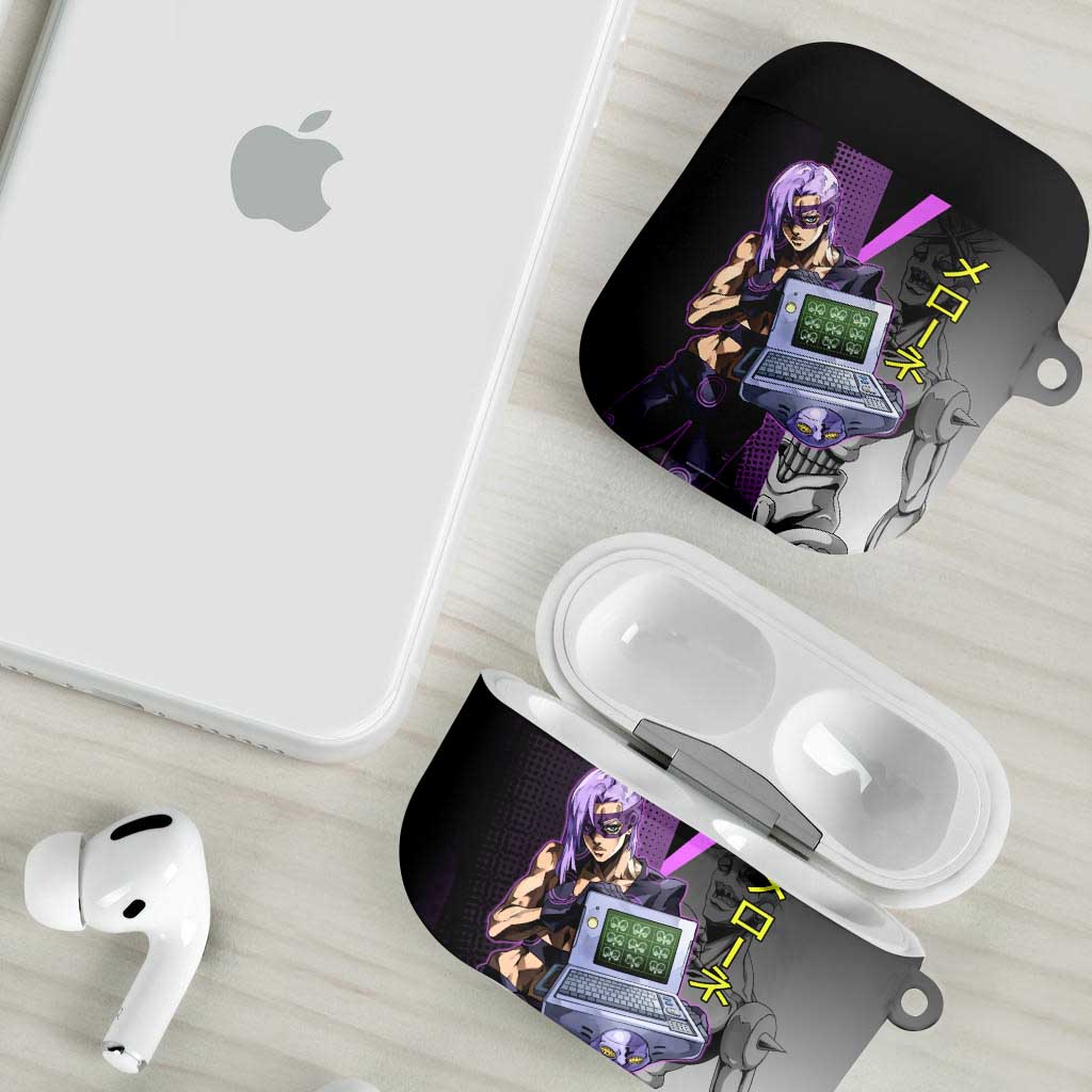 Melone JoJo’s Bizarre Adventure AirPods Case with Laptop-Featured Stand Display - The Mazicc