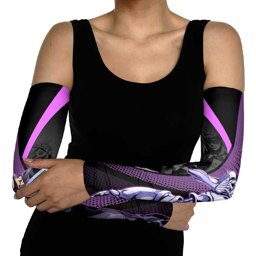Melone JoJo’s Bizarre Adventure Arm Sleeves with Laptop-Featured Stand Display - The Mazicc