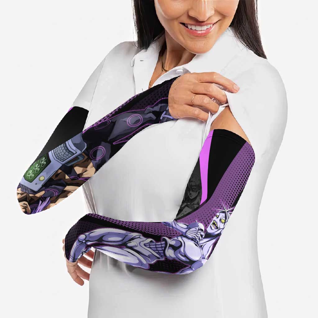 Melone JoJo’s Bizarre Adventure Arm Sleeves with Laptop-Featured Stand Display - The Mazicc