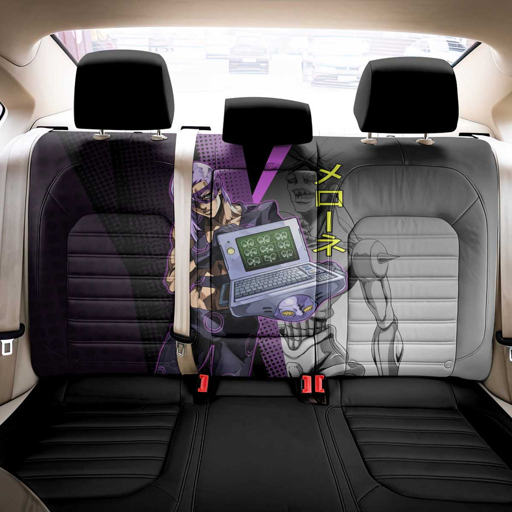 Melone JoJo’s Bizarre Adventure Back Car Seat Cover with Laptop-Featured Stand Display - The Mazicc
