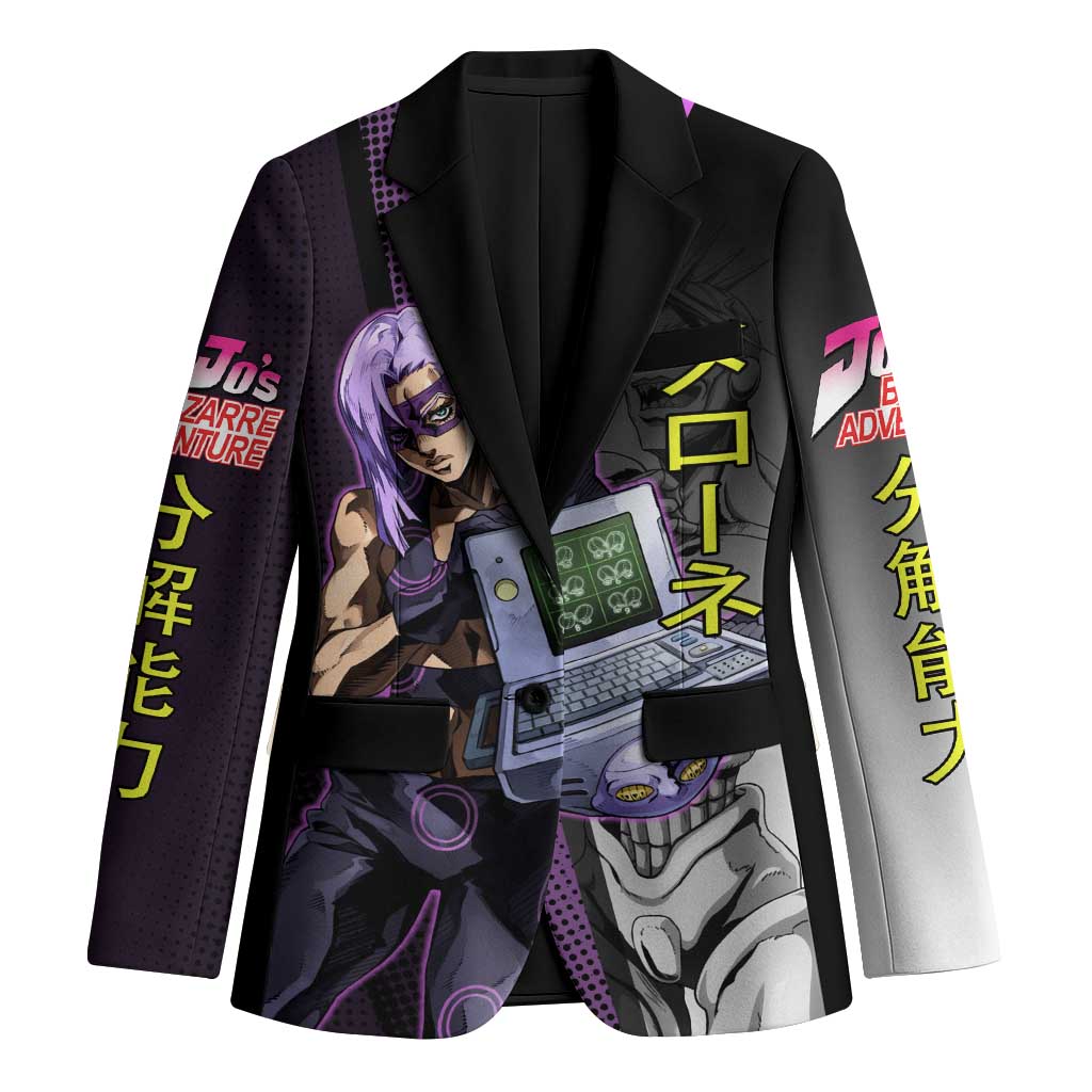 Melone JoJo’s Bizarre Adventure Blazer with Laptop-Featured Stand Display - The Mazicc