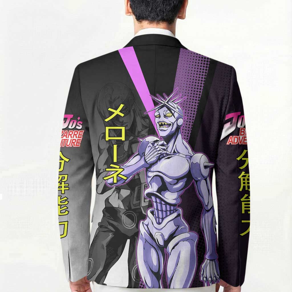 Melone JoJo’s Bizarre Adventure Blazer with Laptop-Featured Stand Display - The Mazicc