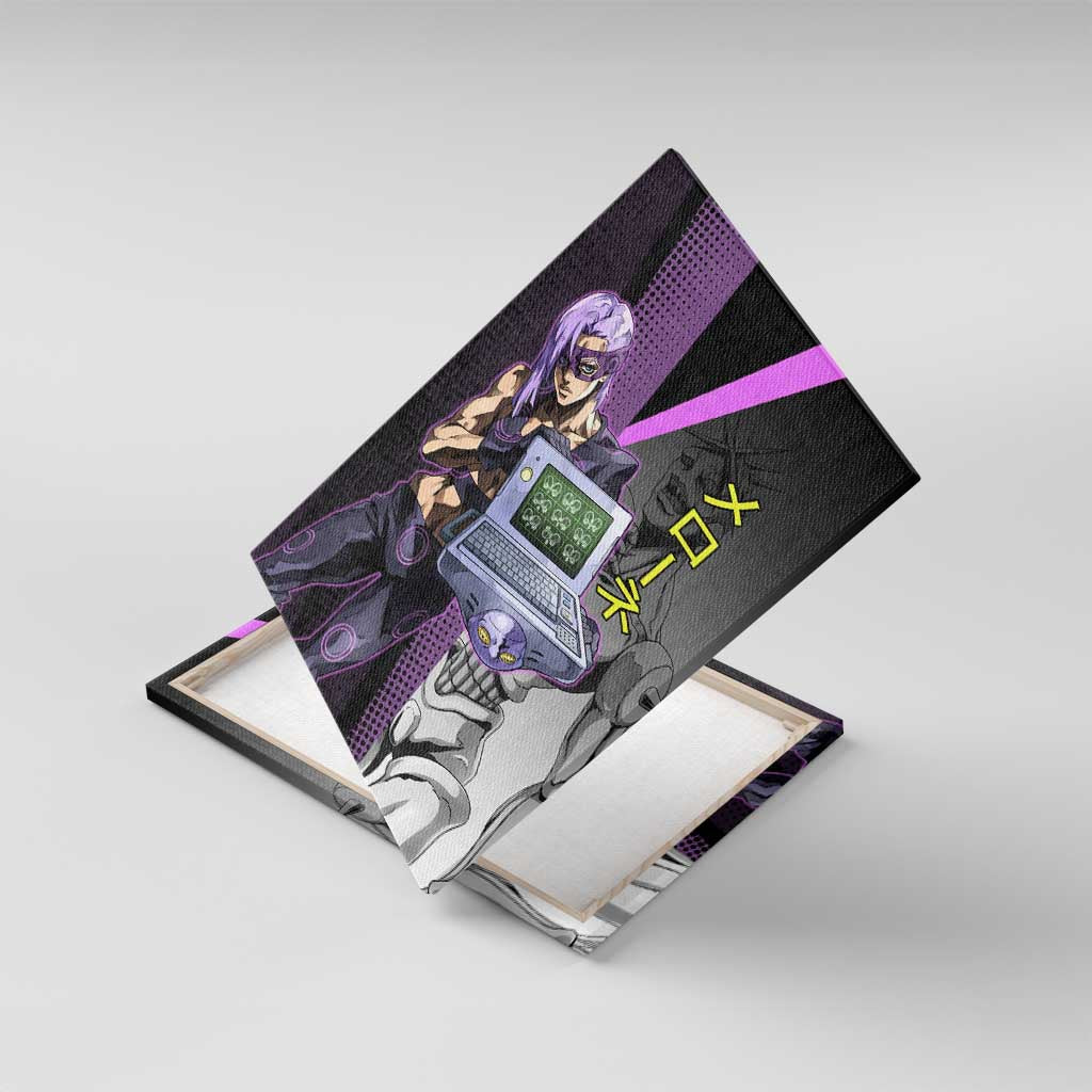 Melone JoJo’s Bizarre Adventure Canvas Wall Art with Laptop-Featured Stand Display - The Mazicc
