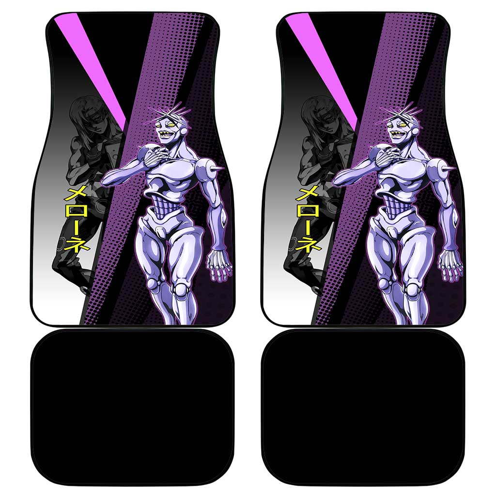 Melone JoJo’s Bizarre Adventure Car Mats with Laptop-Featured Stand Display - The Mazicc