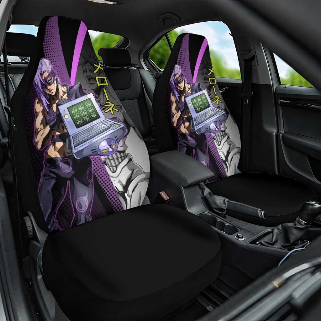 Melone JoJo’s Bizarre Adventure Car Seat Cover with Laptop-Featured Stand Display - The Mazicc