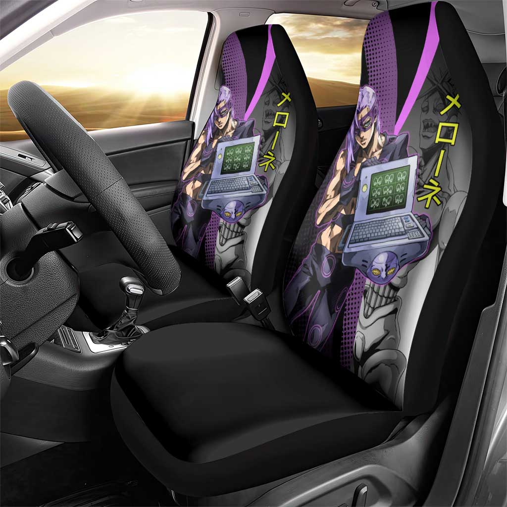 Melone JoJo’s Bizarre Adventure Car Seat Cover with Laptop-Featured Stand Display - The Mazicc