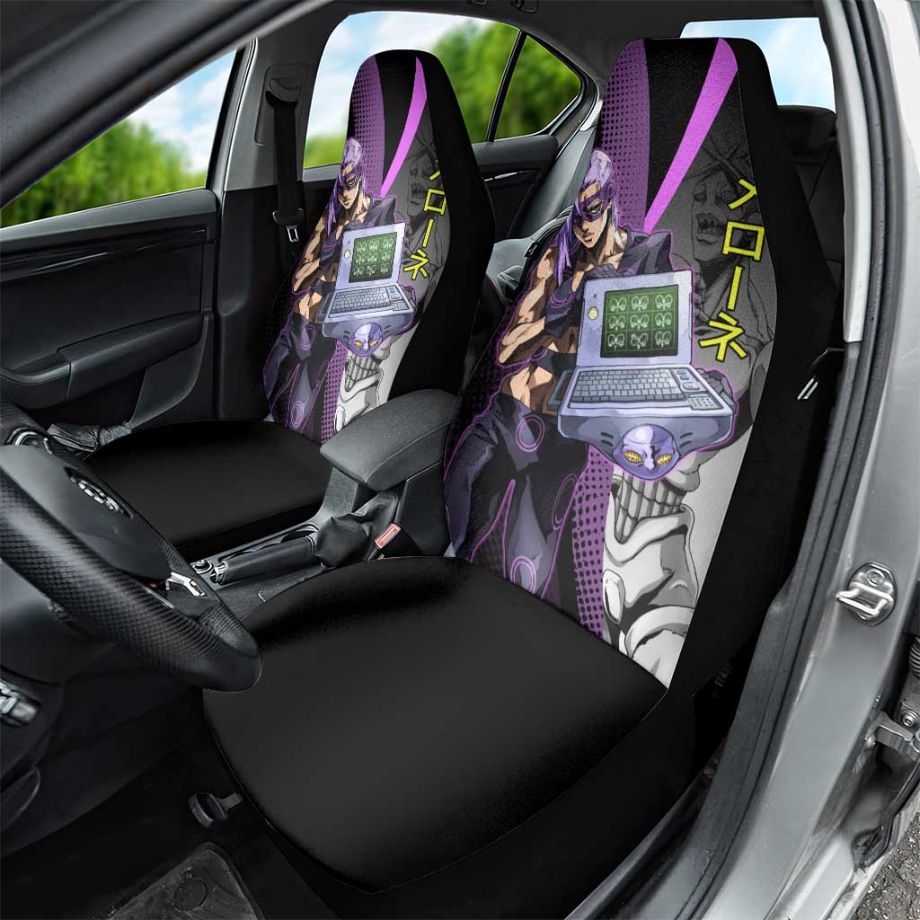 Melone JoJo’s Bizarre Adventure Car Seat Cover with Laptop-Featured Stand Display - The Mazicc