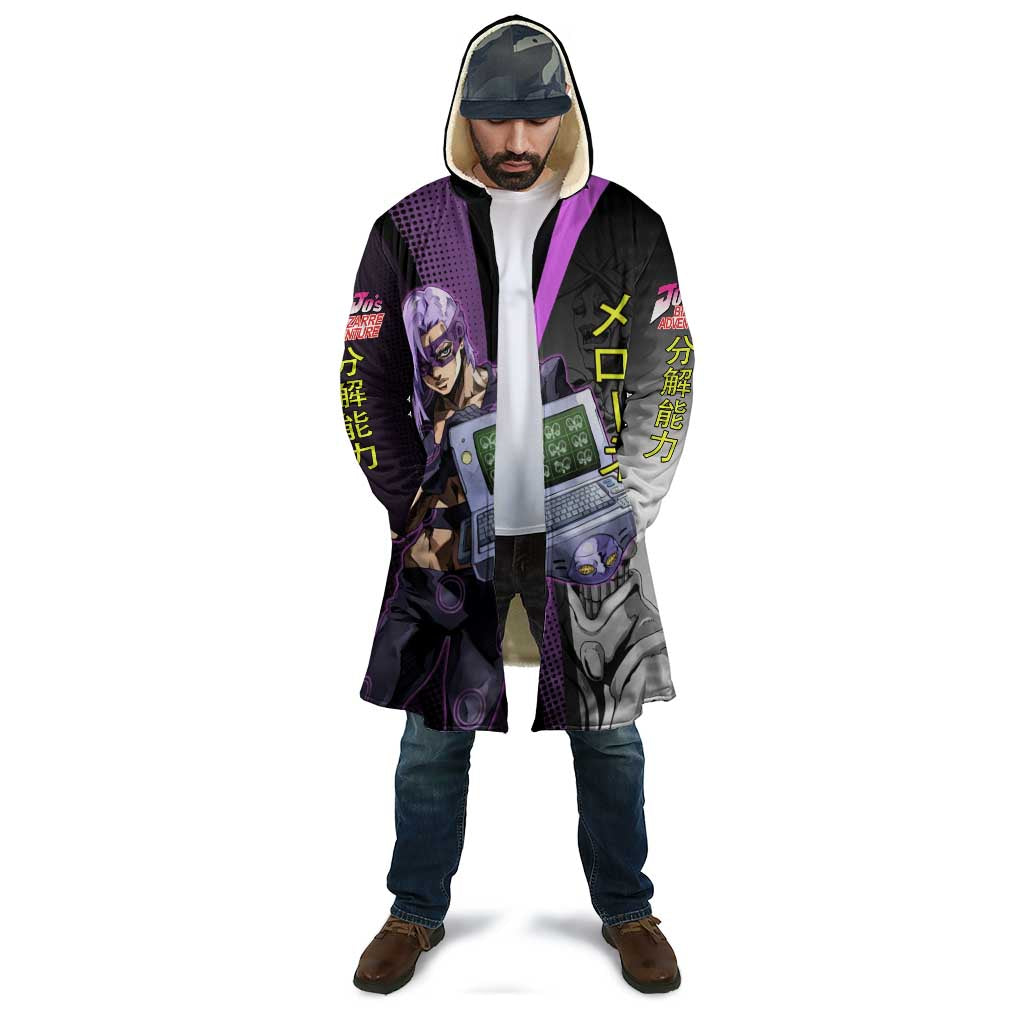 Melone JoJo’s Bizarre Adventure Cloak with Laptop-Featured Stand Display - The Mazicc