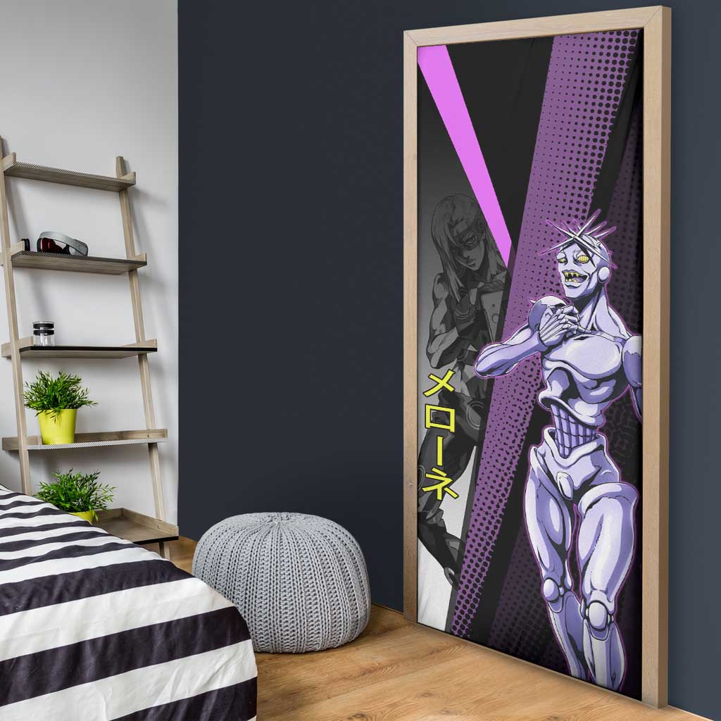 Melone JoJo’s Bizarre Adventure Door Cover with Laptop-Featured Stand Display - The Mazicc
