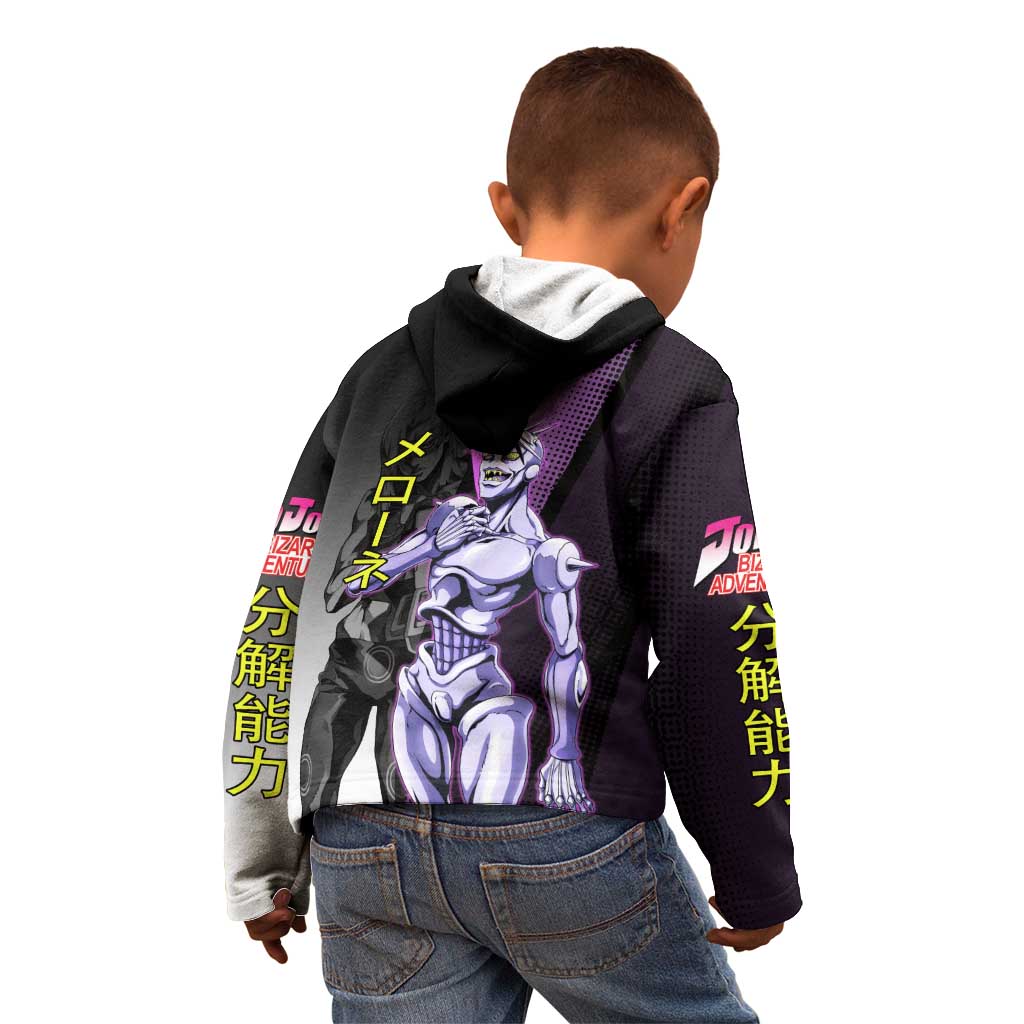 Melone JoJo’s Bizarre Adventure Kid Hoodie with Laptop-Featured Stand Display - The Mazicc