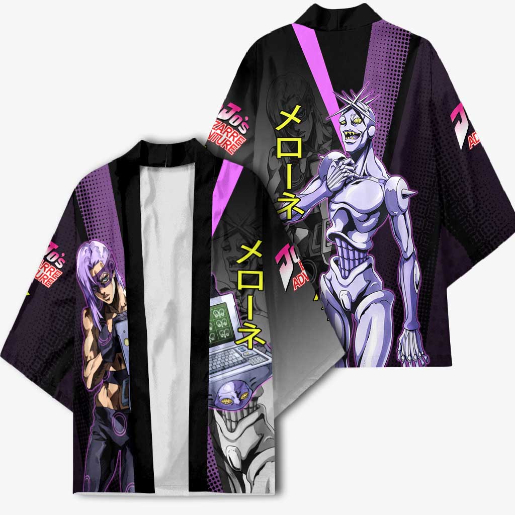 Melone JoJo’s Bizarre Adventure Kimono with Laptop-Featured Stand Display - The Mazicc