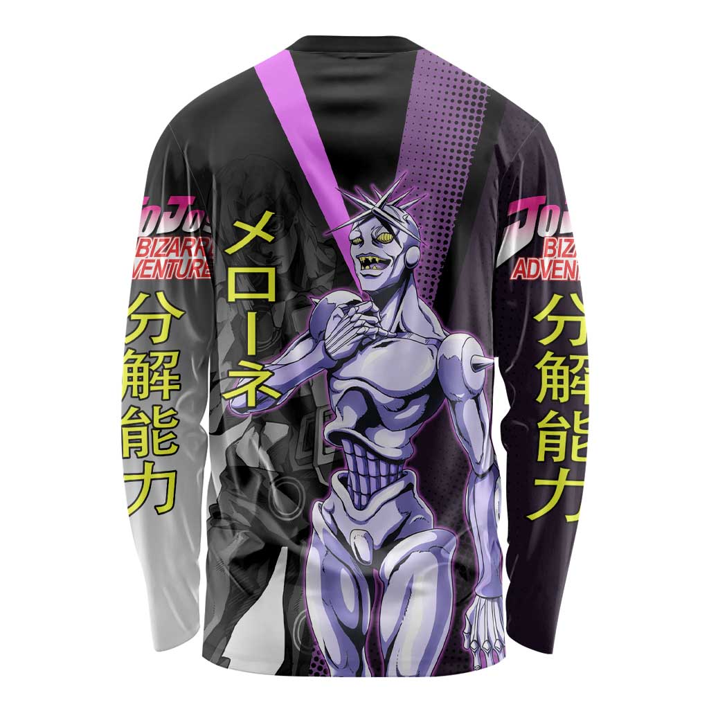 Melone JoJo’s Bizarre Adventure Long Sleeve Shirt with Laptop-Featured Stand Display - The Mazicc