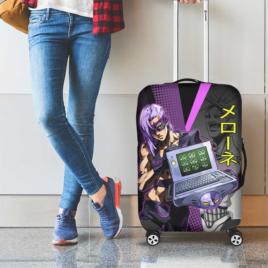 Melone JoJo’s Bizarre Adventure Luggage Cover with Laptop-Featured Stand Display - The Mazicc