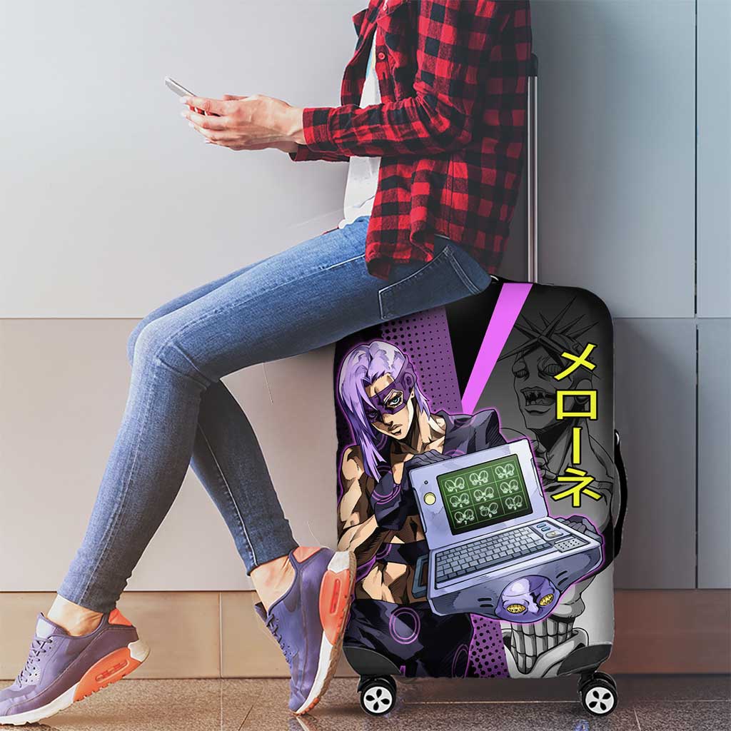 Melone JoJo’s Bizarre Adventure Luggage Cover with Laptop-Featured Stand Display - The Mazicc
