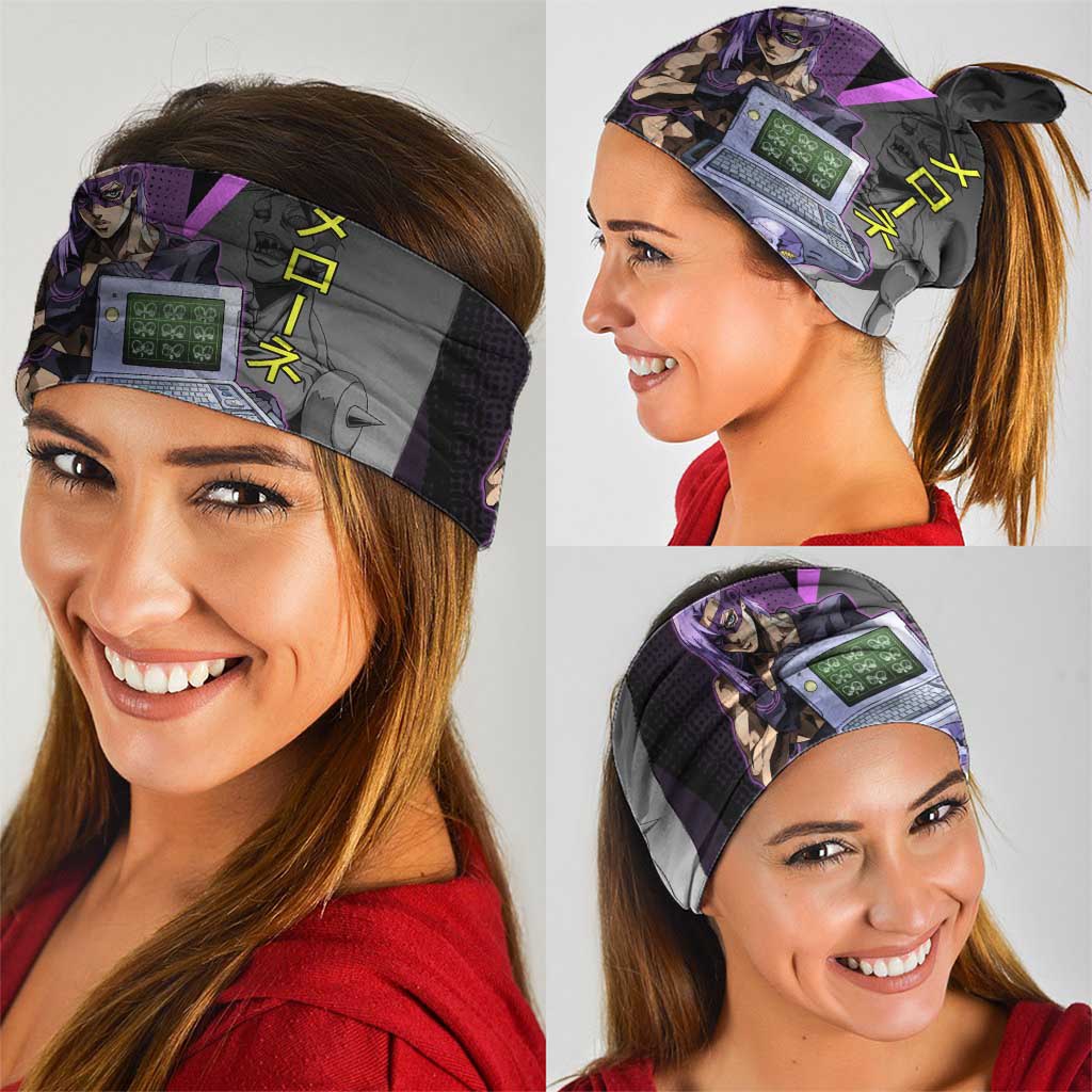 Melone JoJo’s Bizarre Adventure Neck Gaiter with Laptop-Featured Stand Display - The Mazicc