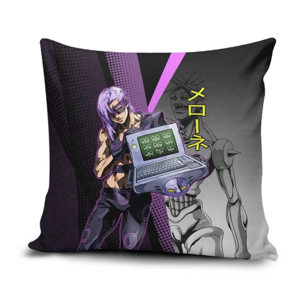Melone JoJo’s Bizarre Adventure Pillow Cover with Laptop-Featured Stand Display - The Mazicc