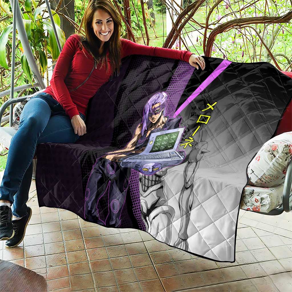 Melone JoJo’s Bizarre Adventure Quilt with Laptop-Featured Stand Display - The Mazicc