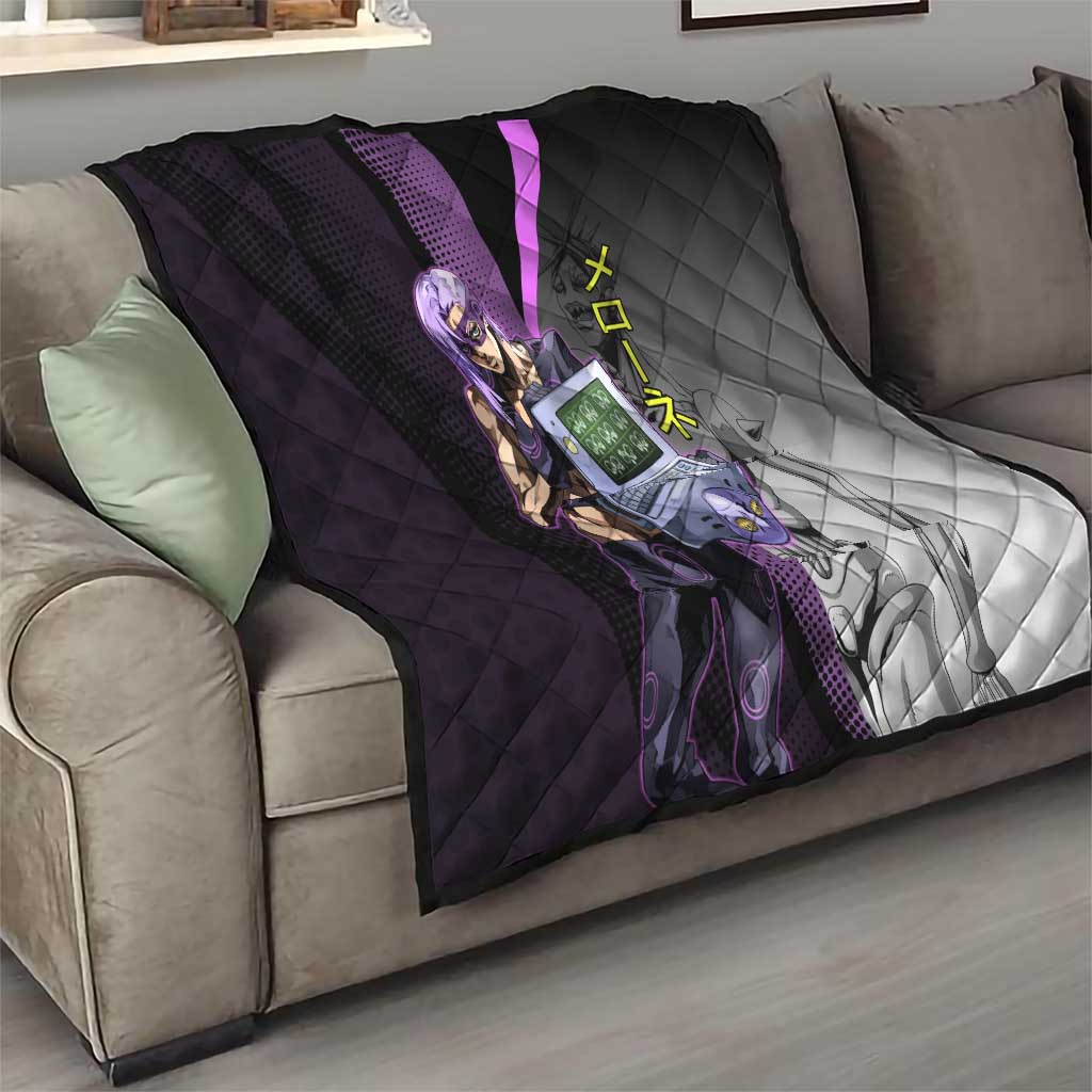 Melone JoJo’s Bizarre Adventure Quilt with Laptop-Featured Stand Display - The Mazicc