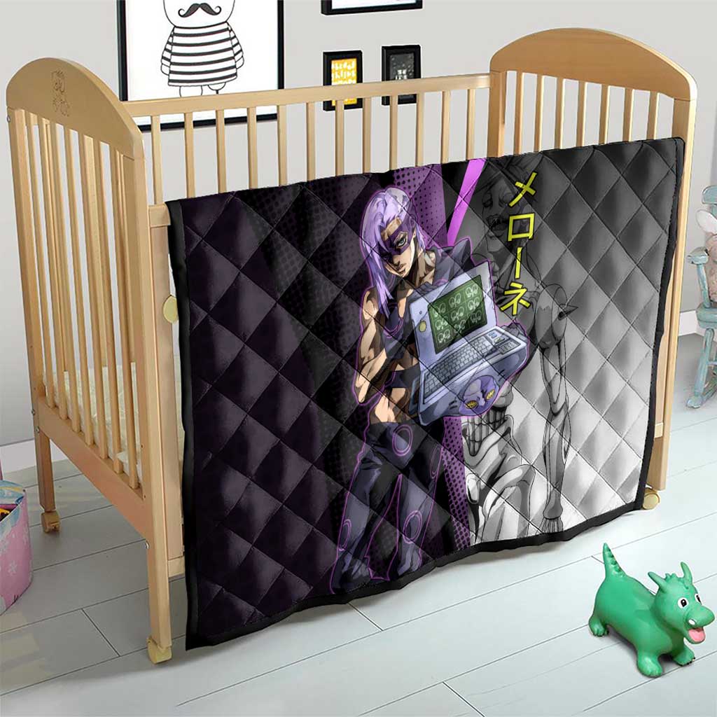 Melone JoJo’s Bizarre Adventure Quilt with Laptop-Featured Stand Display - The Mazicc