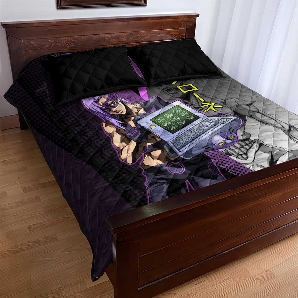 Melone JoJo’s Bizarre Adventure Quilt Bed Set with Laptop-Featured Stand Display - The Mazicc