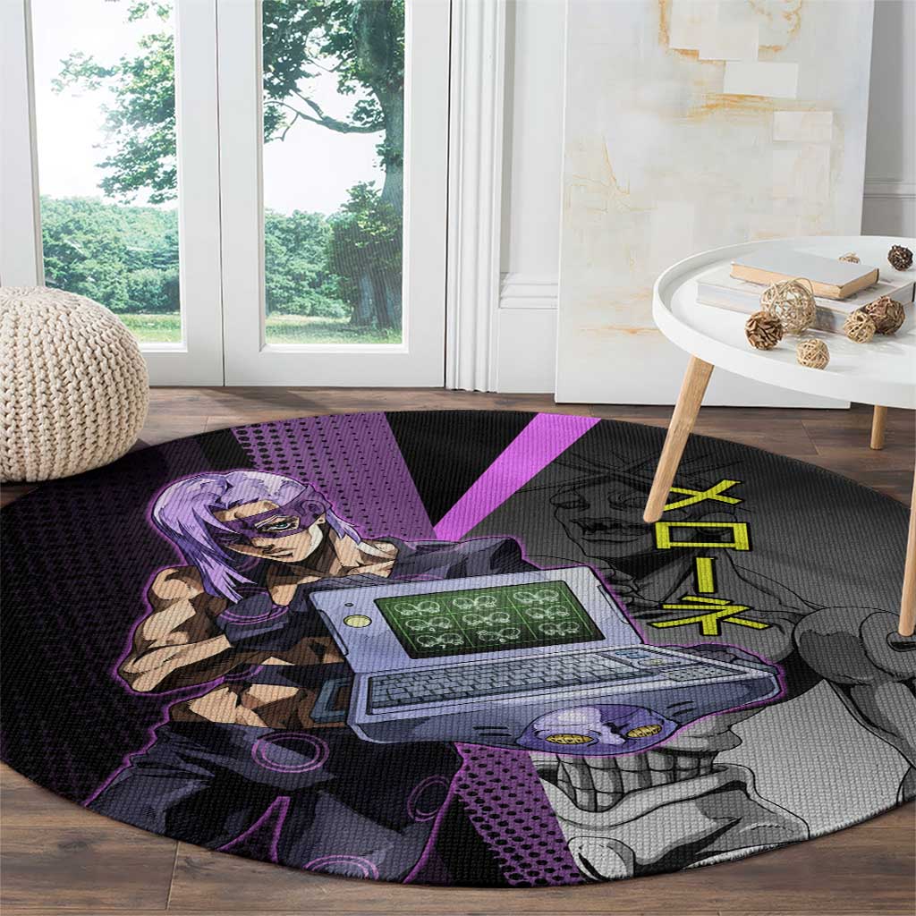 Melone JoJo’s Bizarre Adventure Round Carpet with Laptop-Featured Stand Display - The Mazicc